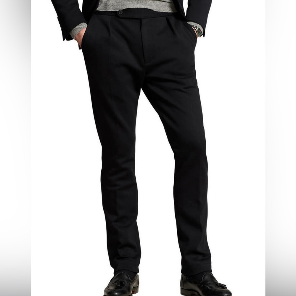 Ralph Lauren Men's Slim Black dress pants trousers 36w 27 L
